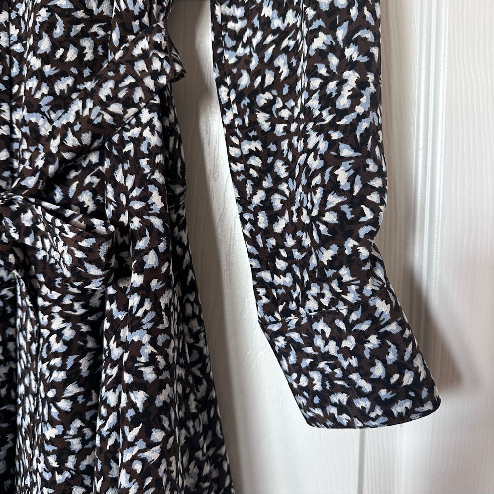 CLUB MONACO Printed 100% Silk Mini Dress with Slip Sz M - Picture 7 of 15